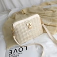 thumbnail image 7 of BLEEUS Women Bag Korean Straw Shoulder Bags Women Woven Crossbody Handbags Straw Bag, 7 of 7