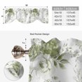 thumbnail image 6 of Sage Green Flower Tie Up Valance Curtains for Windows, Kitchen Curtains Window Treatments, Watercolor Gradient Retro Floral Short Window Shades Valances for Bedroom Bathroom Cafe 54"x18", 6 of 8