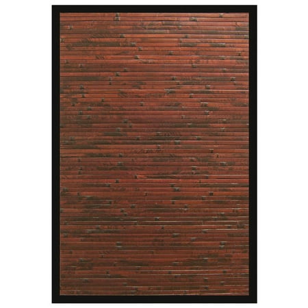 Cobblestone Mahogany Bamboo Rug 4'x6'