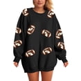 thumbnail image 7 of Godom Womens Sweatshirts Crewneck Rugby Printed Long Sleeve Tops Oversized Pullover Sweatshirt for Women, 7 of 7