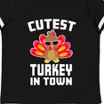 thumbnail image 4 of Inktastic Thanksgiving Cutest Turkey in Town Boys or Girls Toddler T-Shirt, 4 of 5