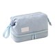 thumbnail image 1 of Bolsa de maquillaje con compartimentos, bolsa de viaje para cosméticos, organizador portátil de artículos de tocador con cremallera, 1 of 5