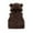 Brown, variant on zbxnLI Baby Boys Girls Fleece Vest Jacket with Ears Hooded Sleeveless Warm Outerwear 3M-3T