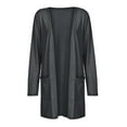 thumbnail image 4 of TopLLC Manteaux d'Hiver pour Femmes Femmes Dames Cardigan Uni à Col en V Manteau à Manches Longues Poches Vêtement d'Extérieur Cardigan pour Femmes, 4 of 6