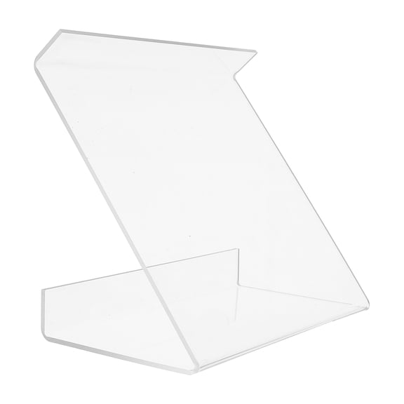 LOLIPPYY Clear Acrylic Phone Stand for Desk with Non- Base, Heavy Duty Stable Holder for Landline and Mobile Devices