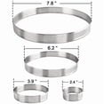thumbnail image 4 of Round Perforated Tart Ring, Stainless Steel Set Of 4, 4 of 6