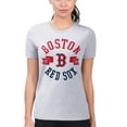 thumbnail image 4 of Women's G-III 4Her by Carl Banks Heather Gray Boston Red Sox Super-Slim Fit Lightweight City Graphic T-Shirt, 4 of 5