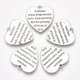 thumbnail image 1 of 5 colgantes de corazón estilo tibetano, de aleación, con frases y dijes. Ideales para la creación de joyas. Adornos metálicos., 1 of 2