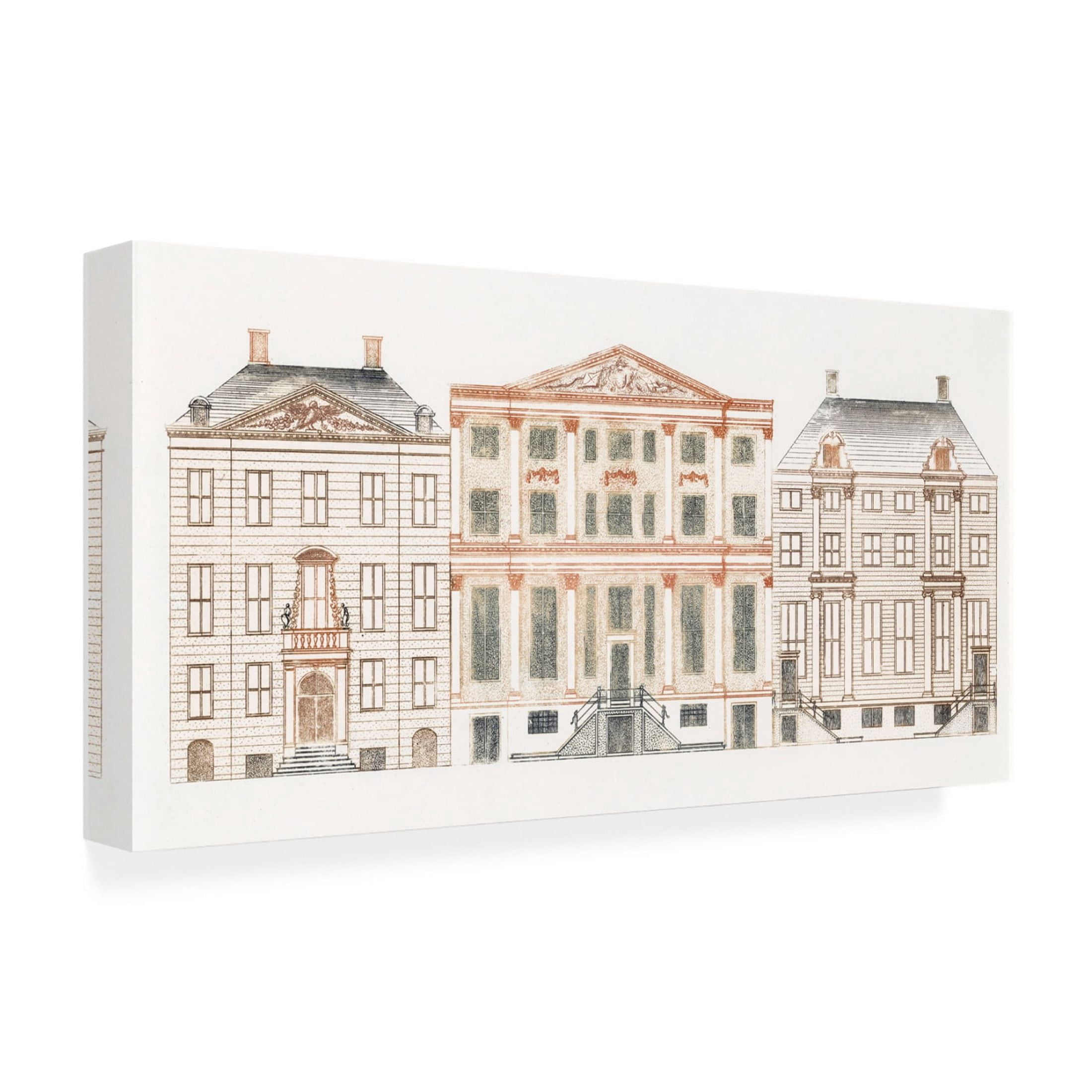 Trademark Fine Art Johan Teyler  Amsterdam Canal Houses VI Canvas Wall Art