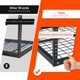 thumbnail image 4 of 3x8ft Heavy Duty Metal Overhead Garage Storage Rack, 22'' to 40" Height Adjustable Garage Ceiling Storage Racks, 600lbs Weight Capacity, 4 of 8