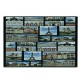thumbnail image 2 of Paris Cutting Board, France Adventure Iconic Landmarks Travelling Collage Photos in Squares Eiffel Tower, Decorative Tempered Glass Cutting and Serving Board, in 3 Sizes, by Ambesonne, 2 of 5