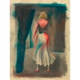 thumbnail image 3 of Karl Wiener 15x18 Black Modern Framed Museum Art Print Titled - Without Title (Female Figure, Back View) (Around 1928), 3 of 5