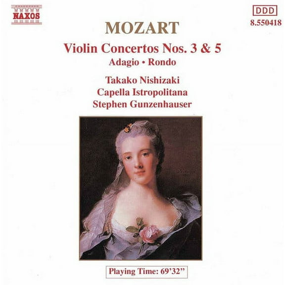 Takako Nishizaki - Violin Concerti 3 & 5 / Rondo / Adagio - Music & Performance - CD