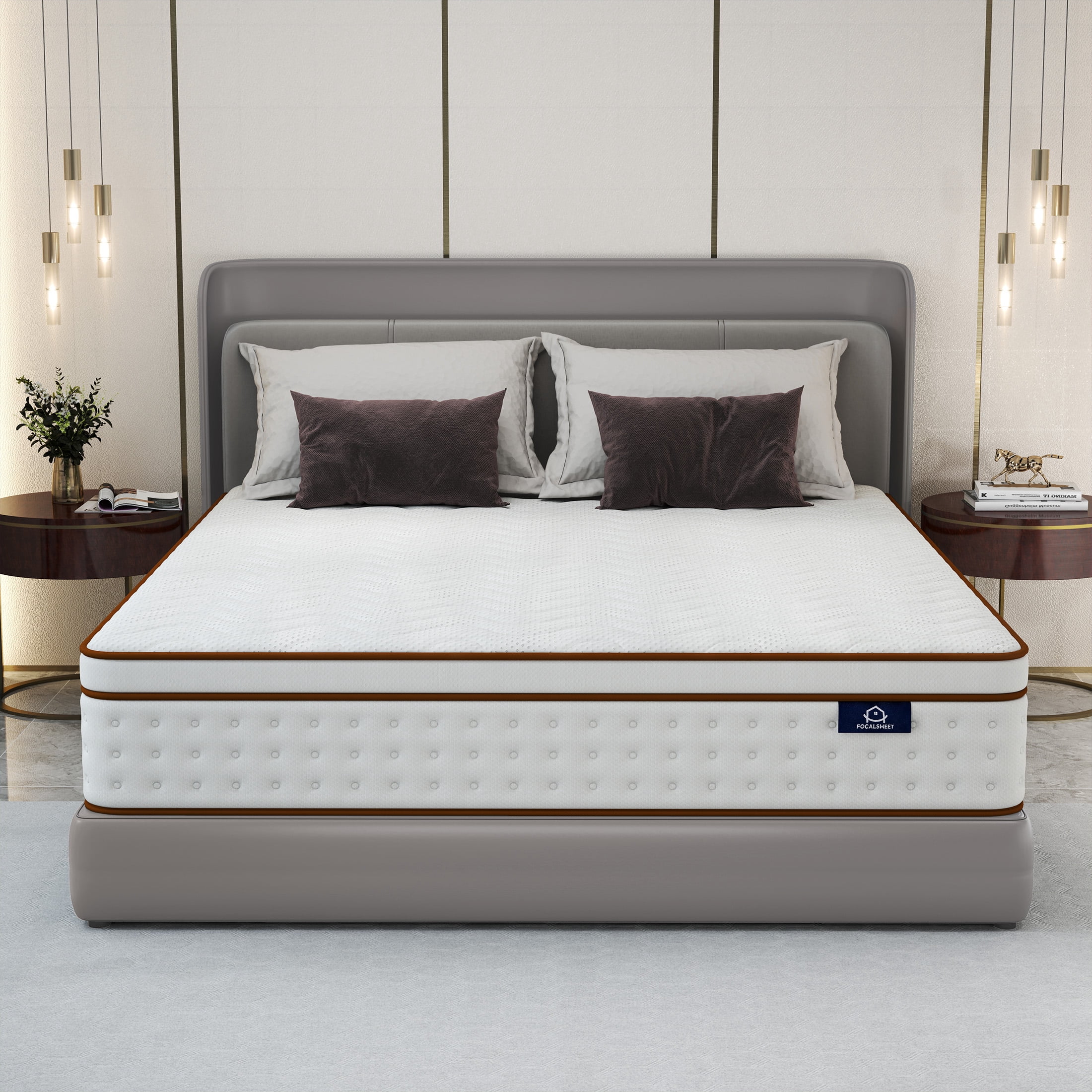 Focalsweet Queen Mattress,10" Memory Foam Mattress in a Box, Medium, Euro Top, Motion Isolation