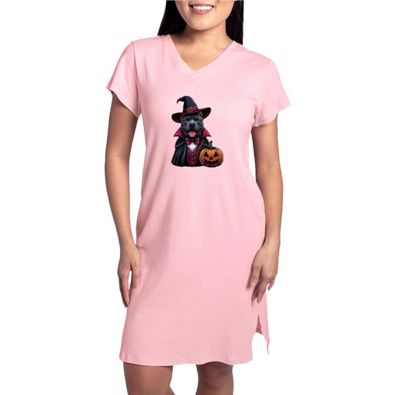 CafePress - Costumed Pitbull Halloween - Women's Nightshirt