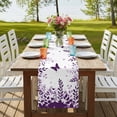 thumbnail image 4 of Table Runners 72 Inches Long Dress Scarves, Purple Spring Botanical Farmhouse Kitchen/Dining Table Runner, Coffee Tablerunners, Weeping Eucalyptus Butterfly 16x72 Inch, 4 of 9