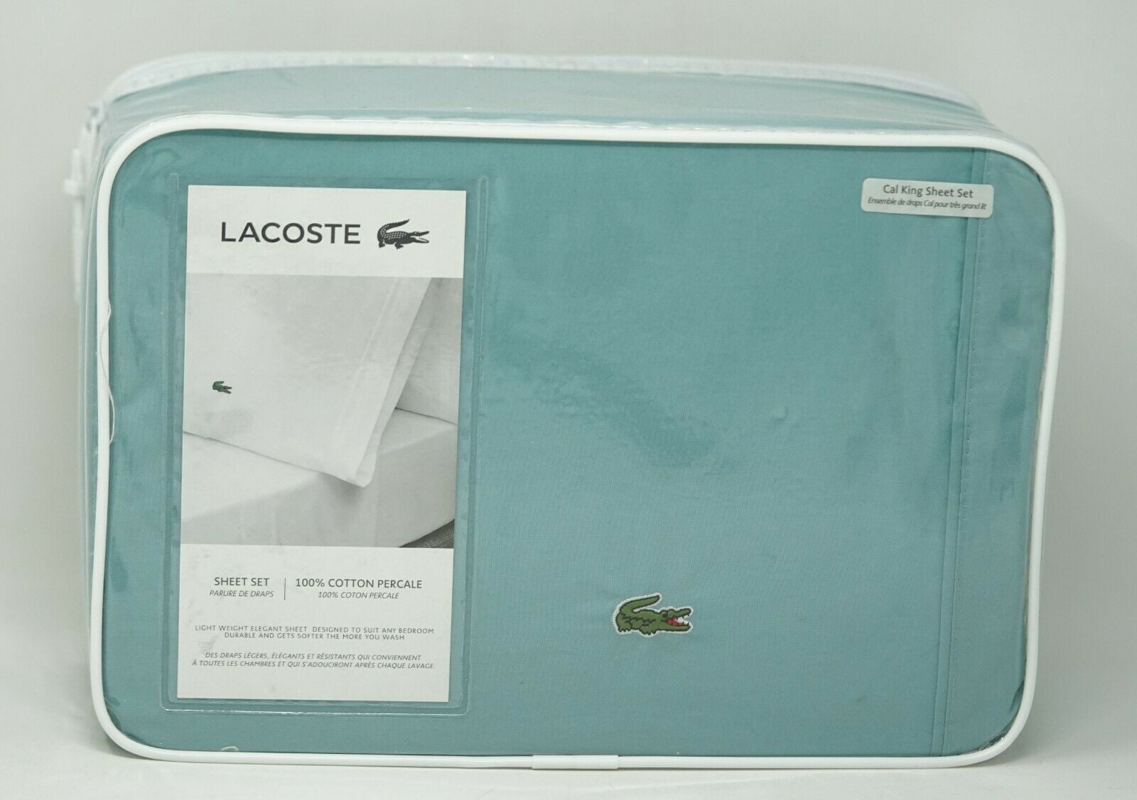 lacoste king sheet set