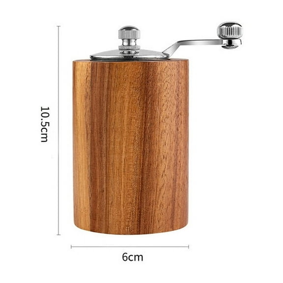 Hand Cranked Pepper Grinder Solid Wood Manual Sichuan Black Pepper Sea Salt Grinding Bottle Fine Household Kitchen Grind (1PC)