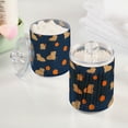 thumbnail image 2 of Yayeee 2 Pack Qtip Holder Bathroom Cotton Swab Canister with Lid Clear Dispenser Set, Blue Capybaras, 2 of 6