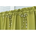 thumbnail image 4 of Curtains Small Windows Short Country Style Vintage Opaque Disc Curtains Short Curtains Curtain Short Curtain Modern Kitchen Checkered Set of 2(Green，130*41）, 4 of 6