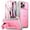 Light Pink, variant on Poetic Revolution Case for iPhone 16 Pro 6.3 inch with Built-in-Screen Protector, Pink