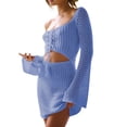 thumbnail image 1 of FhsagQ Sortie de Plage pour Femmes Sortie de Plage Plus Nouvelle Sortie de Plage d'Été Chemise Bikini Tricotée Ajourée Sortie de Plage de Vacances Sortie de Plage Femmes Sortie de Plage Rouge Sortie de Plage Femmes Blanc Bleu m, 1 of 5
