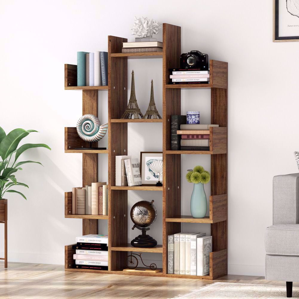 Tribesigns 18 Shelf  Bookcase Modern Tree Bookshelf Book 