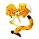 thumbnail image 3 of Conjunto de cola de animal, disfraz, disfraz, decoración, fiestas temáticas de animales, regalo, cosplay para Tigre amarillo 4 piezas, 3 of 7