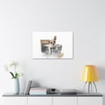 thumbnail image 6 of Cute French Bulldog Bath Canvas Wall  Art for Home Decor Ready-to-Hang, 6 of 18