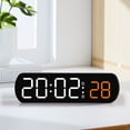 thumbnail image 4 of Qonioi Multifunctional LED Alarm Clock, Electronic Clock Temperature Humidity Display, Bedside Digital Clock, Jump Seconds Countdown Timer, 4 of 4