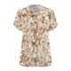 thumbnail image 4 of Karight Plus Size Women Tunic Tops Short Sleeve Tshirts Floral Printed V Neck T Shirt Plus Size Vacation Beach Blouse, 4 of 4