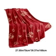 thumbnail image 3 of Christmas Snowman Snow Print Bedroom Sofa Cover Blanket, 3 of 7