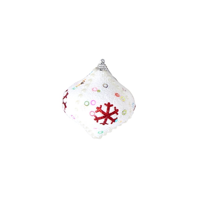 Decoraciones Del Árbol de Navidad Conjunto de Bolas de Navidad de Espuma de Tres Paquetes,Ornamentos Del Árbol de Navidad con Cordón 3.9x2.3In,Luces Del Árbol de Navidad