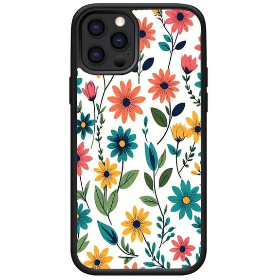 Compatible with iPhone 11 Pro case Soft TPU Glossy Flower Pattern Phone Case for Women and Girls