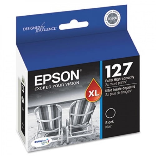 Epson 127 (T127120) Black Ink Cartridge, Extra High-Capacity