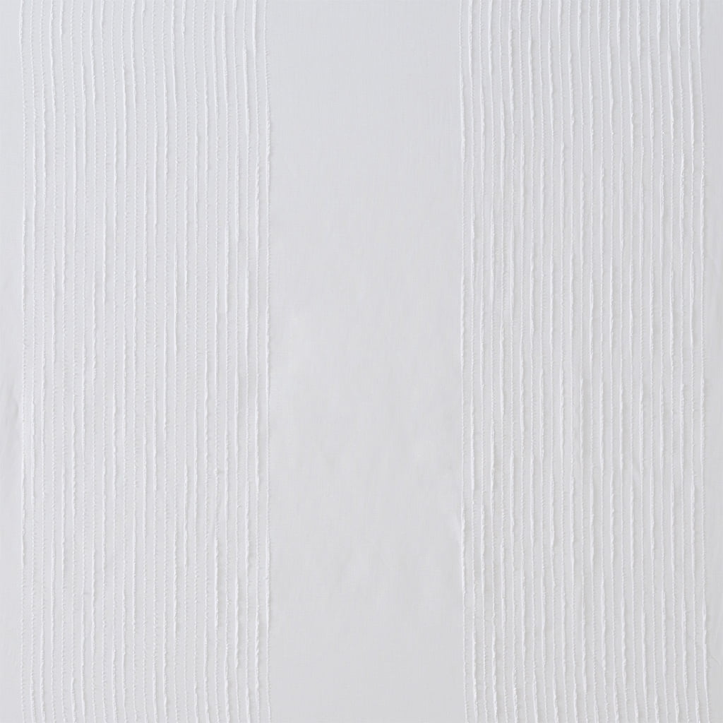 MAYEERTY White Sheer Bathroom Shower Curtains with 12 pcs Hooks,72" x 72"