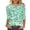 *13-Multicolor, variant on VBVC Women's 3/4 Sleeve Tie Dye Tops,Ladies Breathable Tunic T-Shirts,Spring Fall Basic Business Tees For Women,Multicolor,Size L