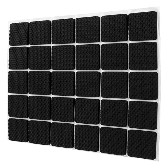 GOOHOCHY  30 Pcs Hardwood Floor Protectors for Furniture Non Slip Couch Feet Pads Black