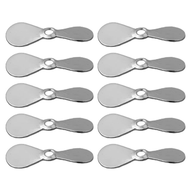 10Pcs Prop Blades Propeller Style ner Blades DIY Topwater Lures Blades A Silver