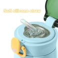 thumbnail image 3 of 1pcs304 taza de agua aislada de acero inoxidable pequeña tapa de viento simple fresca taza de paja taza de aislamiento portátil, 3 of 5