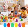 thumbnail image 6 of EWASWON Easter Surprise Eggs Toys 12 Pack with Mini Figures Inside for Ki-ds Tod-dlers, Easter Egg Hunt Set, Plastic Easter Basket Stuffers & Party Favors for Ages 3+ (BPA-Free), 6 of 6