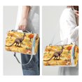 thumbnail image 3 of Kangaroo Canvas Picnic Mat Waterproof & Portable - Outdoor Blanket for Picnics, Beach, Camping - Large Size Mat for Family Gatherings & Events - Foldable & Easy to Clean - 200x200cm, 3 of 6