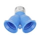 thumbnail image 2 of Lámpara 20 piezas E27 a 2E27 Portalámparas Adaptador convertidor Base de bombilla (Azul), 2 of 7