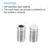 thumbnail image 4 of Uxcell tornillo de punta de nylon M6x10mm, tornillos de cabeza hexagonal con punto de copa, set antideslizante, 15 piezas, 4 of 6