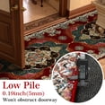 thumbnail image 6 of Mitzzllc Runner Rug 2'x12' Non Slip Hallway Vintage Rugs,Machine Washable Long Floor Carpet Entryway Area Rugs,Maroon and Beige, 6 of 9