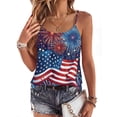 thumbnail image 2 of DORKASM 250th Anniversary Independence Day Tank Tops Round Neck Red White Blue T Shirts Patriotic Sleeveless 250th Anniversary National Flag Print Clothes Independence Shirts Dark Blue XL, 2 of 5