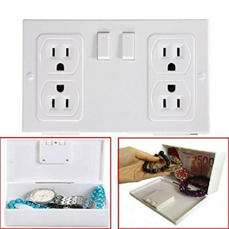 Hiding Box - HIDDEN TREASURES Decoy Outlet Box for Hiding Your Treasures