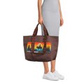 thumbnail image 2 of Women's Canvas Explore More Tote Bag, Mahogany, 2 of 5