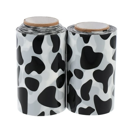 

NUOLUX 2 Rolls Cow Pattern Cake Rims Creative Cake Surround Accessories Party Supplies