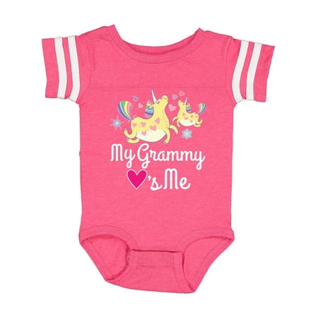 

Inktastic My Grammy Loves Me Unicorn Gift Baby Girl Bodysuit